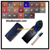 جا مدادی چرم با تذهیب دیواره خوشنویسی مدل B-02